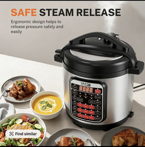 Electric pressure cooker - pressure, 6qt