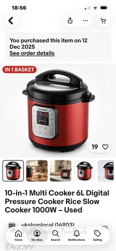 Multi cooker 6l - 10-in-1,