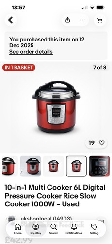 Multi cooker 6l - 10-in-1,